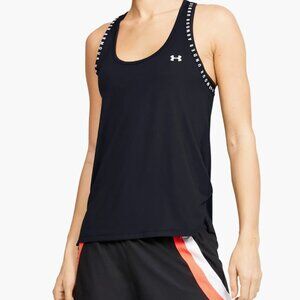 Under Armour Women’s Knockout Tank | Black/White Wordmark | Size Small | NWOT